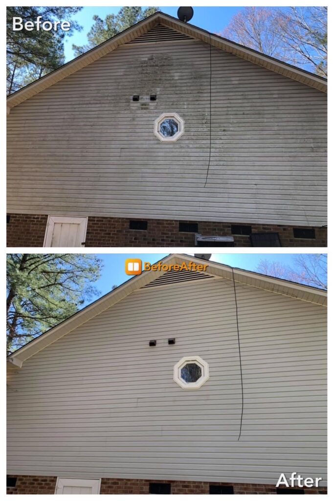 Before & After House Washing in Roanoke, VA