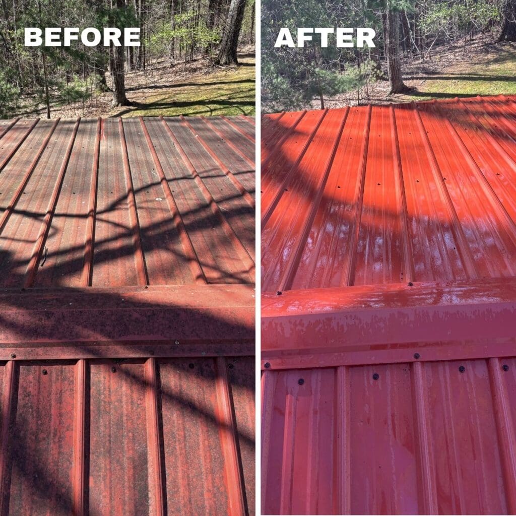 Aluminum roof cleaning in Roanoke, VA
