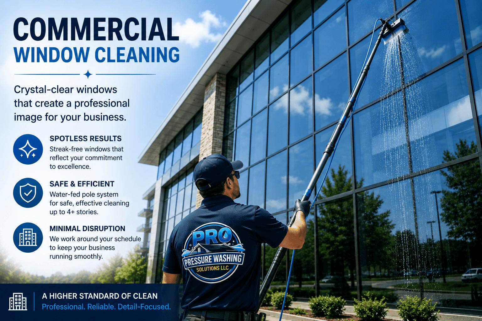 Commercial window cleaning in Roanoke, VA