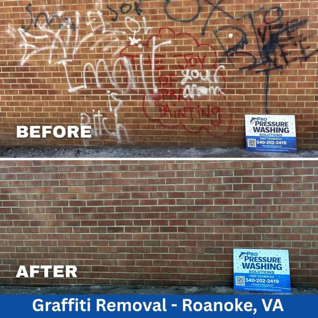 Graffiti removal in Cave Spring, VA