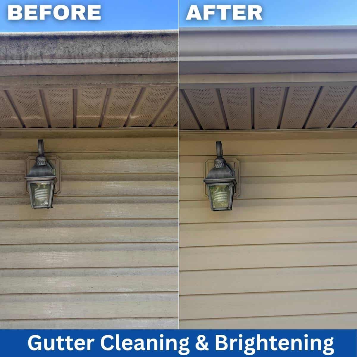 Gutter cleaning and brightening in Cave Spring, VA
