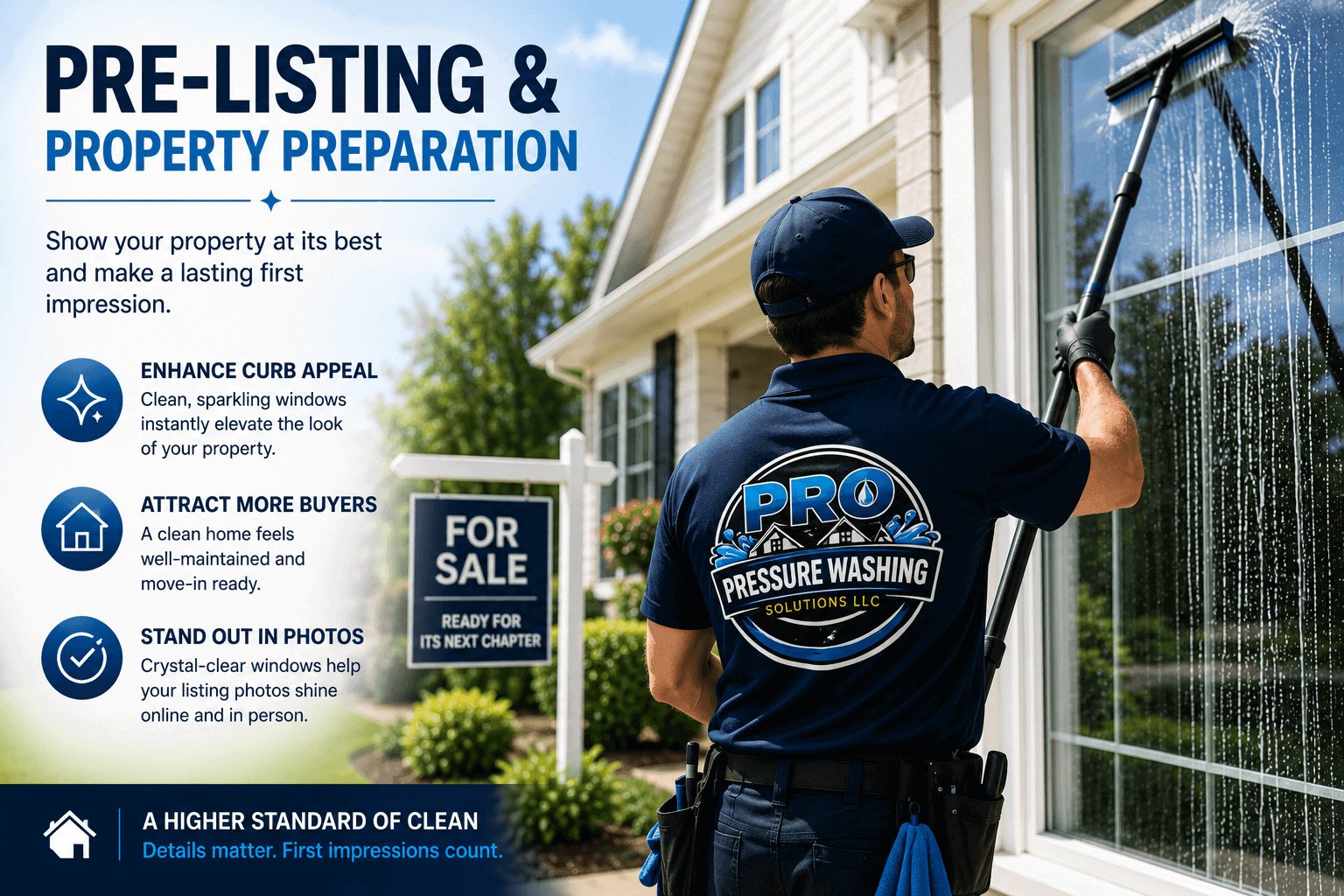 Pre-listing & property preparation window cleaning in Roanoke, VA
