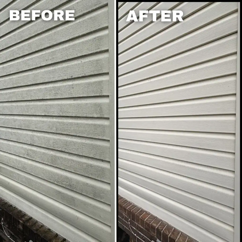 Houyse washing vinyl siding near Mill Lane in Salem, VA