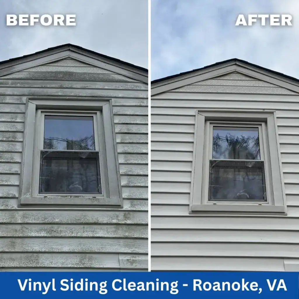 Vinyl siding house washing in Roanoke, VA