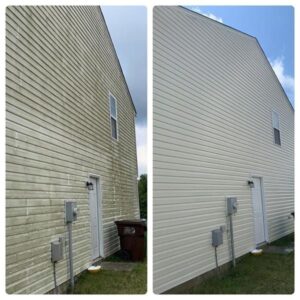 House washing in Roanoke, VA using our soft washing process