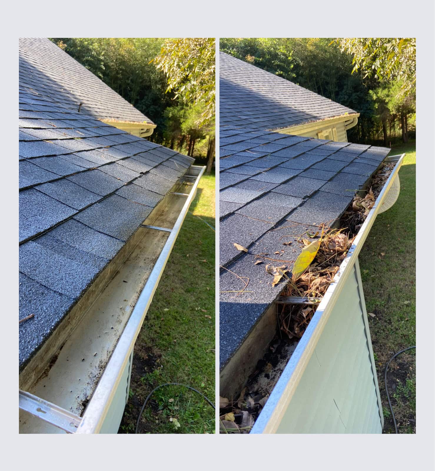 Gutter cleaning in Hollins, VA.